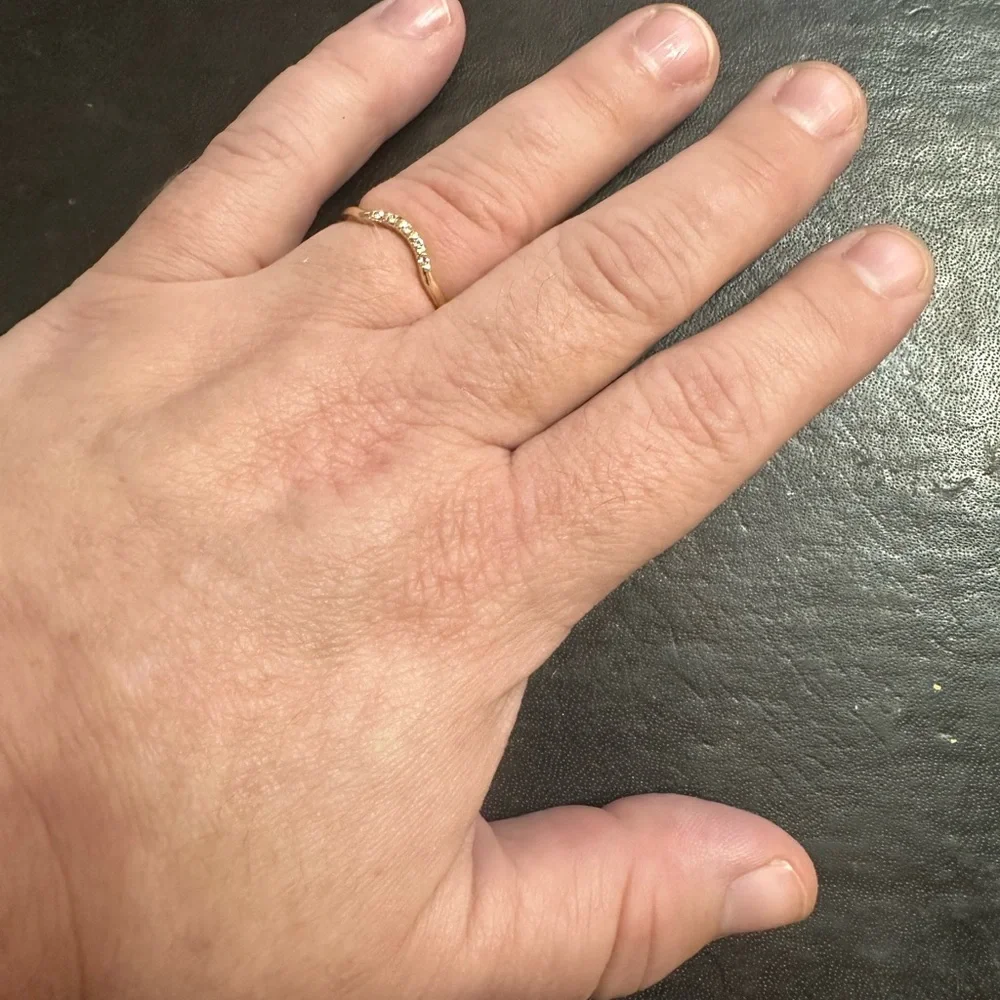 Nordstrom Rack 5 Pack Gold Stacking Rings - Picture 4 of 6